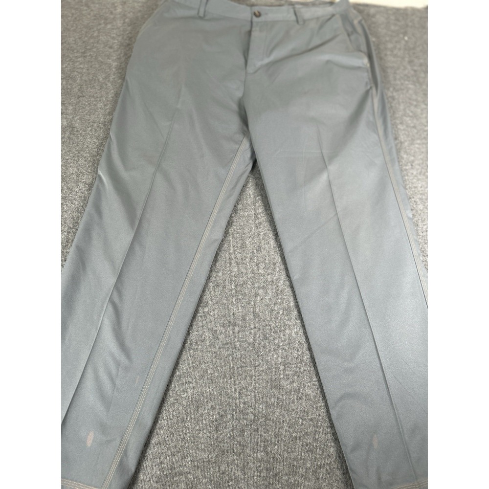 Adidas Golf Pants Mens 38 x 32 Gray Three Stripe Lightweight